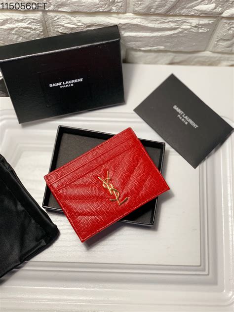 ysl card hder|YSL card holder used.